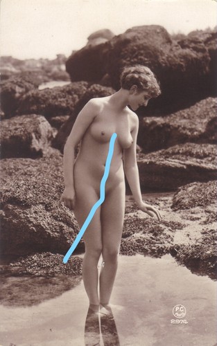 Vintage kunst aktfoto 1920 - kunst,