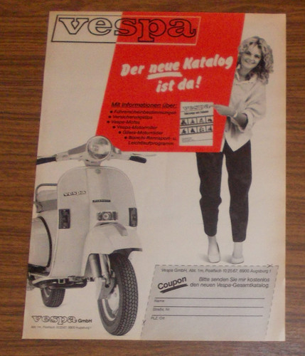 Seltene werbung piaggio vespa - werbung,