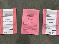 Drei alte fahrkarten - alte,