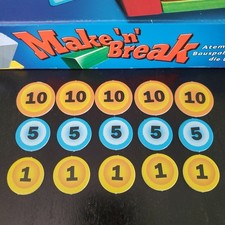 Ersatzteil-Set: 15 Stück Wertchips für Ravensburger Make 'N' Break, neuwertig