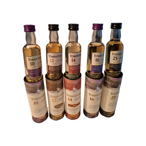 Tomintoul whiskey miniaturen - tomintoul,