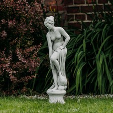 Venus im Bade Frau-Figur Steinfigur Statue 75 cm 19 kg Weißbeton frostsicher