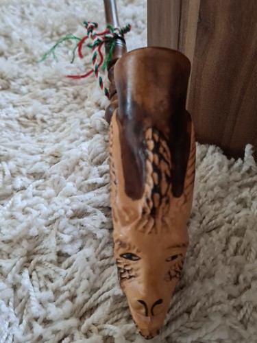 Holzpfeife mit jagdmotiv - mit,