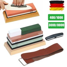 Schleifstein set Abziehstein Wetzstein 400/1000# 3000/8000# Profi Messerschärfer