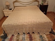 Doppelbettdecke gehäkelt