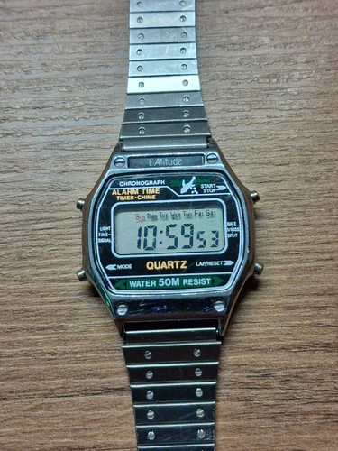 Vintage lcd alarm quarz - vintage,