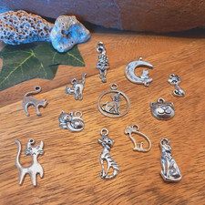 12 Katzen Mix Kettenanhänger