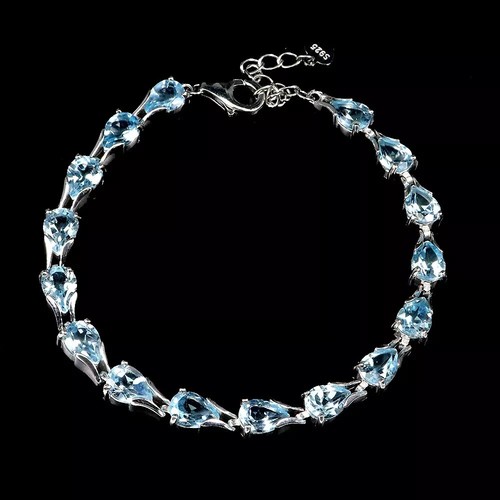 Silber armband topas - silber,