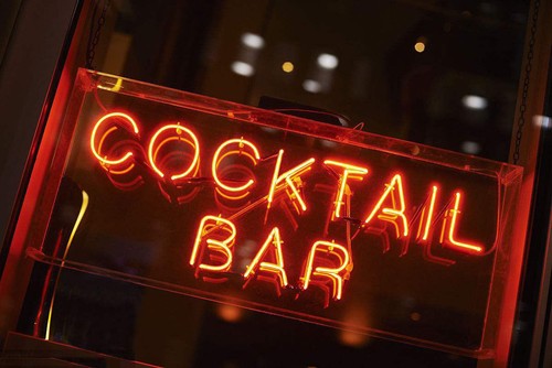 Cocktail bar neon sign - 14"x7"cocktail,