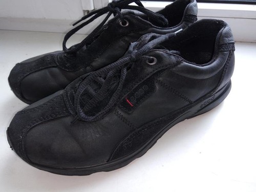 Men ecco heels black - ecco, suede