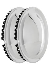 Moon Caps 14" Zoll (2x) Edelstahl poliert Radkappen Radzierblenden Blenden Kappe