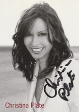 original signiertes Autogramm von Christina Plate