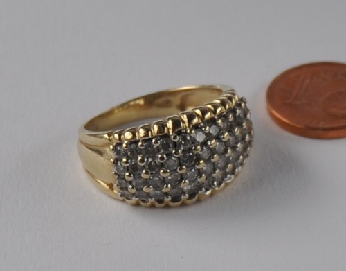 Band ring brillant diamant - ,