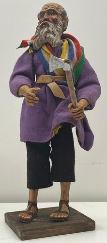 Krippenfigur holz geschnitzt - holz,