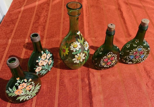 Handbemalte flasche - 5, x