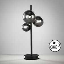 RAUCHGLAS TISCHLEUCHTE TISCHLAMPE LAMPE LEUCHTE LED G9 HONSEL RAUCHGLAS MESSE