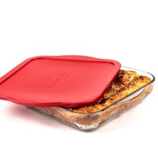 Auflaufform Glas mit Deckel Eckig Groß Lasagneform Borcam