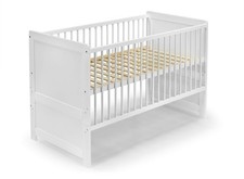 Kinderbett |"NILS" | 140x70 | weiss | umbaubar