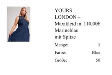 wunderschönes Maxikleid, Marineblau,bodenlang, elegantes Spitzen-Oberteil