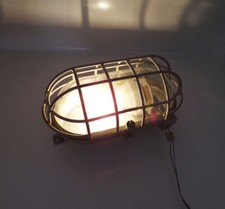 Alte Kellerlampe Bunkerlampe Gitter E27 Ex Loft Industrie Design 