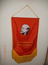 Fahne Wimpel Sowjetunion UdSSR CCCP Lenin Fahrer Chauffeur