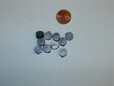 (50500) 10 Stück Blei - Plomben  10 mm