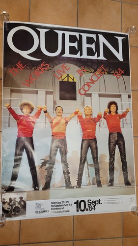 Queen konzertposter 1984 din - queen,