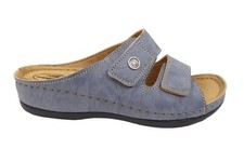 Franken Schuhe Damenschuhe Pantoletten in Jeans- Blau 35-75
