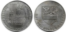 Medaille rostock bauwerke rat - rostock, bauwerke,