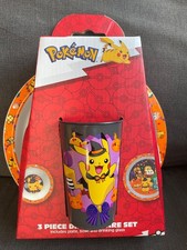 pokemon 3 teiliges Geschirrset, Kinder, Spooky Halloween, Teller/Tasse/Schale
