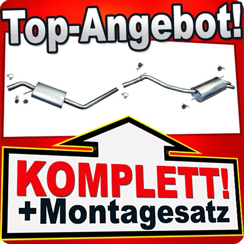 Edelstahl auspuff für t4 - vw,