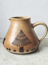 Heinz Theo Dietz Mid Century Keramik Krug mit Eulen. 60er.