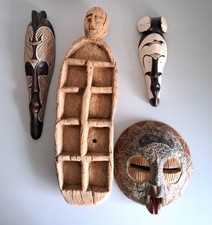 Afrika Deko Konvolut: 3 Masken