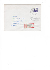 Einschreiben DDR 1990 aus Sonneberg nach Rödental bei Coburg (Oeslau)