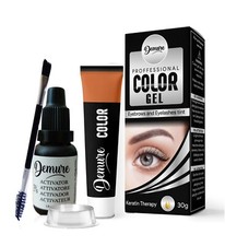 3 Stück/Los Augenbrauenfarbe und Wimpernfarbe Demure Color Gel Kit mit Keratin