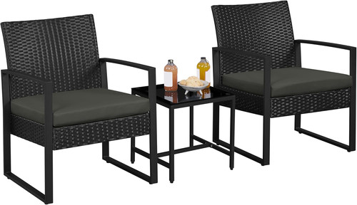 Yaheetech teiliges rattan - 3-teiliges,