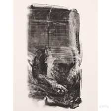 JOHANNES HEISIG LITHOGRAFIE DYLAN THOMAS GEDICHT SIGNIERT LEIPZIG HGB VP: 380€*