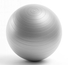 Crivit Soft Gymnastikball 65cm Grau für Sport, Schwangerschaft, Gesundheit