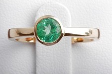 Smaragdring 0,69ct Kolumbien