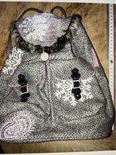 Ultra Luxus! More & Ritz Rucksack Grau Fell, Strass, Filz - Ungewöhnlich, Selten