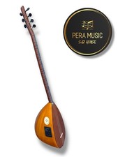 Saz Baglama Profi UZUN Sap Langhals Hals mit Tasche und Zubehör mit Fihsman EQ