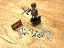 Playmobil ADAC Pannenhelfer Mechaniker schwarze Haare *unbespielt*