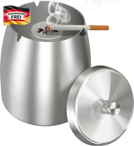 Edelstahl aschenbecher - edelstahl,
