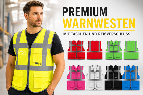 Warnweste mit taschen - mit, &