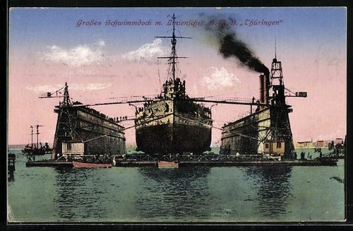 Linienschiff thüringen im - thüringen,