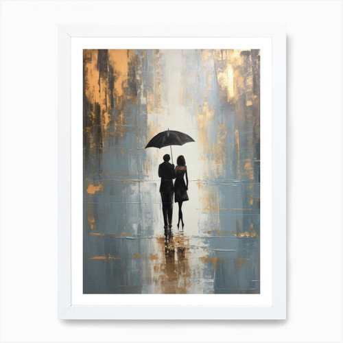 Paar geht regen - paar,