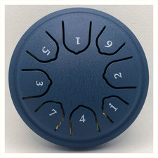 Taifun Zungentrommel 10 cm | 8 Zungen | Mini Steel Tongue Drum | inkl. Schlägel