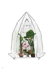 Pflanzenfreund Gewächshaus Foliengewächshaus 140x140x180 cm Winterschutz  B-Ware