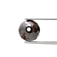 Groß Natürlicher Diamant Gebohrt Rund 2.70tcw 7.4 MM Zimt Braune Perlen Rose Cut