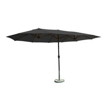 XXL-Oval-Sonnenschirm, ca. 4,6 x 2,7 m- Anthrazit